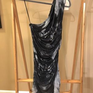 Helmut Lang One Shoulder Dress. Size L. Knee length.